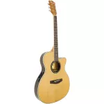 Paramount F555BCEQN กีตาร์โปร่งไฟฟ้า 41 นิ้ว ไม้สปรูซ/โรสวู้ด ปิ๊กอัพ 3 แบนด์ ลำตัวบางหนา 3 นิ้ว จับกระชับเล่นง่าย + แถม