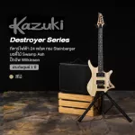 Kazuki Destroyer Series, 24 -fret guitar, Steinberger shape, Swamp Ash Bodys, Walnut/Maple, Wilkinson Hamk