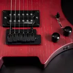 Kazuki Destroyer Series, 24 -fret guitar, Steinberger shape, Swamp Ash Bodys, Walnut/Maple, Wilkinson Hamk