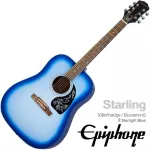 Epiphone® Starling, 41 inch acoustic guitar, Square Shoulder Dreadnought 20 Frete Top Sitka Square Beside and back, Mahogany