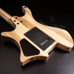 Kazuki Destroyer Series, 24 -fret guitar, Steinberger shape, Swamp Ash Bodys, Walnut/Maple, Wilkinson Hamkin ** 1 year Insurance **