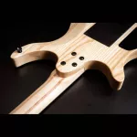 Kazuki Destroyer Series, 24 -fret guitar, Steinberger shape, Swamp Ash Bodys, Walnut/Maple, Wilkinson Hamkin ** 1 year Insurance **