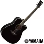 YAMAHA® FGX820C 41 -inch electric guitar, Traditional Western Cutaway 20 Freck Top Slid Slit + Free Deluxe & Pick & Charcoal