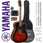 Yamaha® A1R กีตาร์โปร่งไฟฟ้า 41 นิ้ว ไม้หน้าโซลิดซิทก้าสปรูซ ปิ๊กอัพมีเทคโนโลยี SRT + ฟรีกระเป๋ากีตาร์ & ที่ปิดช่องเสียง & ถ่าน & คู่มือ & ประแจขันคอ