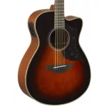 YAMAHA® AC1M 40 -inch electric guitar, concert style, Solid Sita Sopz Pickups have SRT + free technology. Sound Hole & Bag & Manual & Charcoal and