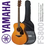 Yamaha® FS800 กีตาร์โปร่ง 40 นิ้ว ทรง Concert ไม้ท็อปโซลิดสปรูซ/ไม้นาโต้ เคลือบเงา + แถมฟรีกระเป๋ากีตาร์โปร่ง Yamaha