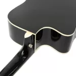 PASSION PS41CE 41 -inch electric guitar, concave neck, linden, shadow coated with 5 -band pickup steel with tuner + free guitar bags & picks