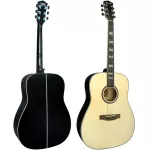 Paramount ED20 Acoustic Guitar กีตาร์โปร่ง 41 นิ้ว คอเว้า ไม้สปรูซ/ลินเดน ลูกบิดดำ กีต้าร์โปร่งมือใหม่เสียงดี + แถมฟรีกระเป๋ากีตาร์ & คาโป้ & ปิ๊ก