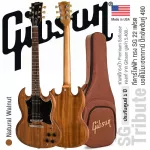 Gibson® SG Tribute Electric guitar SG, Makhaki Wood 22 Frets Pickup Ham Double 490R / 490T, Genuine Soft Case, Genuine Case ** Made in USA / 1 year Insurance