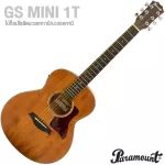 Paramount GS Mini 1T Travel Guitar, Airy Electric Guitar 36 "Parlor has a built -in strap. Top Sold Mahogy/Mahokan