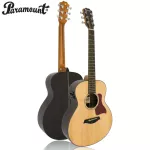 Paramount กีตาร์โปร่งไฟฟ้า 36" ท็อปโซลิดสปรูซ ไม้สปรูซแท้ / โรสวู้ด มีเครื่องตั้งสายในตัว รุ่น GS Mini 3T + แถมฟรีกระ