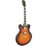 Paramount Seg-272 Electric guitar Semi-Hollow 22 Frets Basswood Basswood Mahogany Finger Board Rosewood Humk