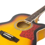 PASSION PS408CE 40 inches of electric guitar, concave, linden, shadow coated with 5 band pic upstock with tuner + free