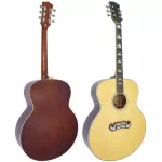 SQOE ED-49, airy guitar, 42 inches, jumbo shape, double o, tops, tops, soup / Mahogany coated / Gibson style ** SPIN's guitar brand **