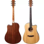 Kazuki® SD TS LITE 41C Standard SD LITE 41 inch guitar, Dreadnough style, real wooden neck, top solid top solid/back wood