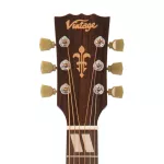 Vintage Ve160VSB Historic Series, ORCHESTRA Electric Guitar, Mahogy Ki Ki Ki Ki, Vintage Preamp, White Inley Inley ** 1 year Insurance *