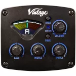 VINTAGE VE130VSB Historic Series Electric Guitar Folk Folk Wooden Wooden Wooden Wooden Wooden Wooden Pickie Pickpak Vintage Preamp White Block ** 1 year Insurance **