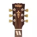 VINTAGE VE130VSB Historic Series Electric Guitar Folk Folk Wooden Wooden Wooden Wooden Wooden Wooden Pickie Pickpak Vintage Preamp White Block ** 1 year Insurance **