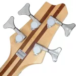 SQOE BS400 Active Bass, 4 Bass, 24 Frets, Active, Ash wood, 5 pieces of wooden neck, Hamkin ** 1 year insurance **