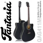 Fantasia Acoustic Guitar, 41 inch acoustic guitar, Dreadnough style, concave neck, spruce/linden coated, model QAG411M ** new acoustic guitar **