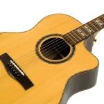 Paramount C5E 41 "Electric guitar 41" Professional red pine wood, built -in strap machine + free bag & kapo & pick up ** Choose a pickup / 1 year insurance **