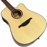 Paramount กีตาร์โปร่งไฟฟ้า 41 นิ้ว Slim Body รุ่น ED400 สีไม้