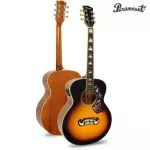 PARAMOUNT, 38 -inch jumbo acoustic guitar model JB38E + built -in strap machine