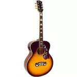 Paramount กีตาร์โปร่งไฟฟ้า ทรงจัมโบ้ 38 นิ้ว รุ่น JB38E + เครื่องตั้งสายในตัว