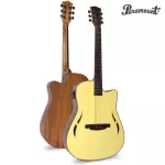 Paramount Electric Guitar Squat wood/walnut wood 40 "Special sound channel SQ-F + built-in strap machine