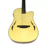 Paramount Electric Guitar Squat wood/walnut wood 40 "Special sound channel SQ-F + built-in strap machine