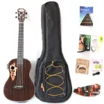 Selling 30 inch hot Rosewood Baridone, Akuke, Ukulele, with Truss ROD and guitar, bags and all accessories.