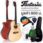 Fantasia 41 -inch acoustic guitar model QAG411M + free guitar bags & guitar strap & Capo & Pick ** New Airy Guitar **