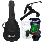 HUN 3SD, 41 -inch acoustic guitar, roof, topped, rosewood/sapol wood + use D'Addario ** Chromium knob with cover ** + SET 5