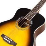 Kazuki AB10E, 4 electric bass guitar, SUNBURST SUNBURST/Mahogany EQ 4 bands with built -in straps + free 9V battery & wrench