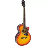 Kazuki KZ39CSN CHERRY SUNBURST, 39 -inch acoustic guitar, coated coating, model + free guitar bag & kapo & pic guitar