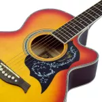 Kazuki KZ39CSN CHERRY SUNBURST, 39 -inch acoustic guitar, coated coating, model + free guitar bag & kapo & pic guitar
