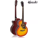 Kazuki KZ39CSN CHERRY SUNBURST, 39 -inch acoustic guitar, coated coating, model + free guitar bag & kapo & pic guitar