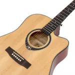 PARAMOUNT QAG412 41 inch guitar, concave neck, spruce/linden coated + free guitar bag & kapok ** Ki Ta