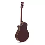 YAMAHA® APX600FM 41 -inch electric guitar, Sunburt wood, maple, Thinline shape, with built -in strap machine + free gift ** 1 year center insurance **