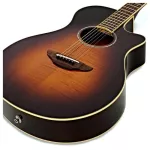 YAMAHA® APX600FM 41 -inch electric guitar, Sunburt wood, maple, Thinline shape, with built -in strap machine + free gift ** 1 year center insurance **
