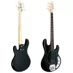 PARAMOUNT PB400, 4 guitar guitar, Music Man shape, Blue River, 21 Frets