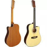 Paramount J112CE Electric guitar, 12 guitar straps, concave neck, spruce/Mahogany EQ 4 band Tuner ** 1 year warranty **