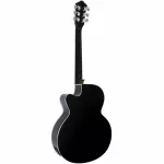 Kazuki Electric Guitar 39 "Kz39CE black neck + Black cable set + free guitar bag & pick