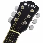 Kazuki Electric Guitar 39 "Kz39CE black neck + Black cable set + free guitar bag & pick