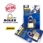 Solex R40L กุญแจ คอยาว ขนาด 40 มม. ระบบล็อคลูกปืน ป้องกันกุญแจผี ทองเหลืองแท้ ป้องกันการตัด ทนต่อการทุบ แงะ และทำลาย แม่กุญแจ กุญแจล็อคป