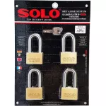 Solo key system, key system 4507 SQ 50 mm. Long loop, 4 balls per set.