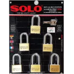 Solo key system, key system 4507 SQ 40 mm, 6 long rings per set