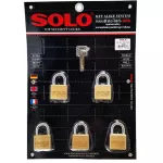Solo key system, key system 4507 SQ 35 mm, 5 balls per set