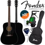 Fender® กีตาร์โปร่ง 41 นิ้วไม้ท็อปโซลิดสปรูซ รุ่น CD60S + แถมฟรีกระเป๋า & เครื่องตั้งสาย & คาโป้ & ปิ๊ก ** ใช้สายกีตาร์ Fender® ของแท้ **