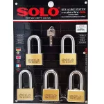 Solo key system, key system, 4507 SQ 50 mm, 5 long rings per set